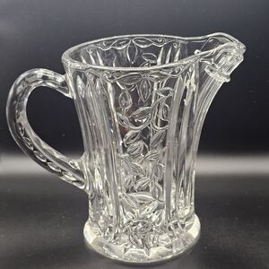 Gorham Vintage lead crystal Garden Serenade watering can pitcher 8.5 Inches Tall